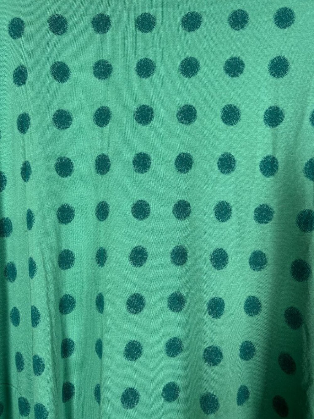 Gudrun Sjoden Womens Green Polka Dot Long Sleeve Shift Dress XL Organic Cotton - Picture 2 of 10